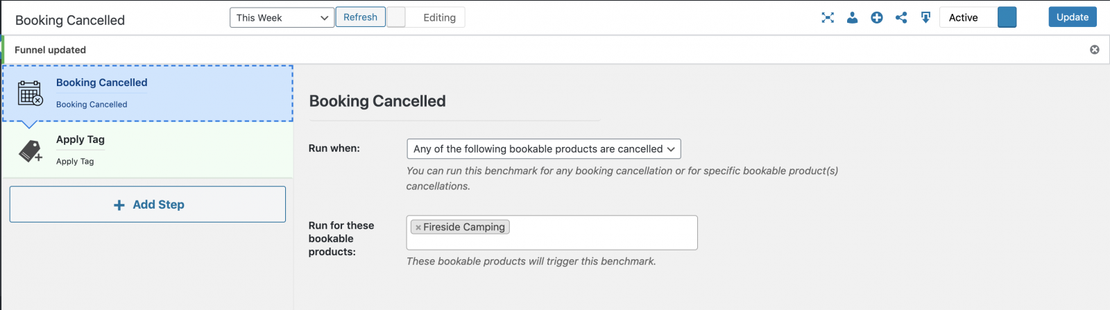 woocommerce bookings funnel example
