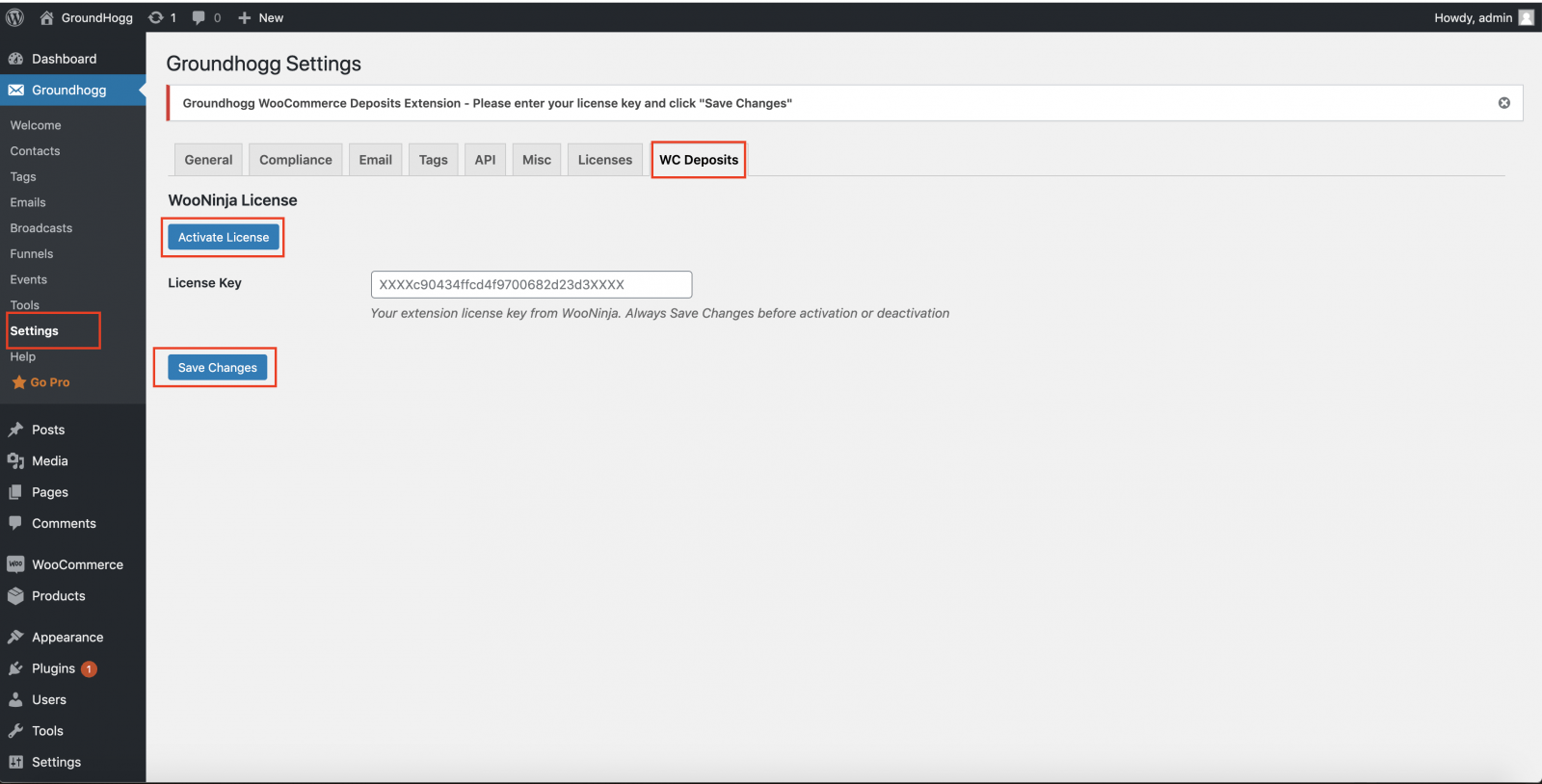 Getting Started: WooCommerce Deposits 2 woocommerce deposits extension license
