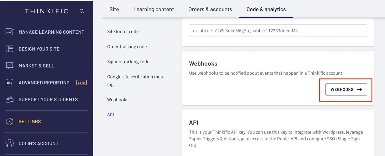 Uncanny Automator & Thinkific - Getting Started 5 uncanny automator thinkific webhooks