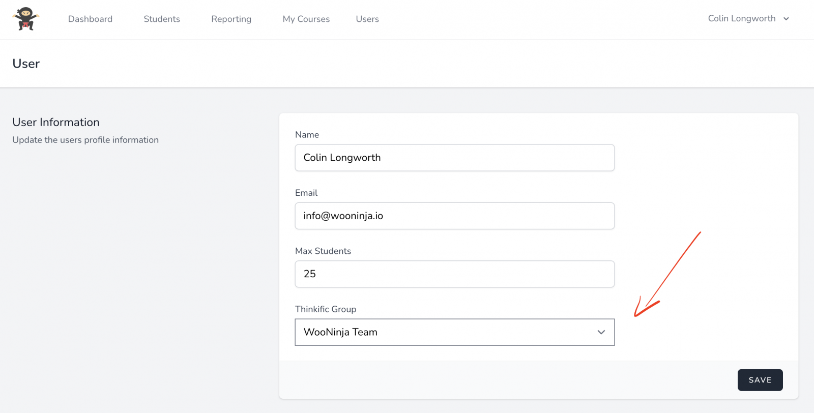 thinkific b2b groups