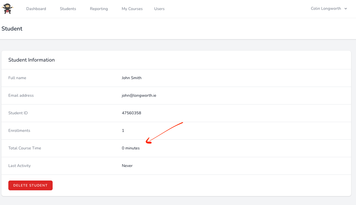 thinkific b2b time reporting